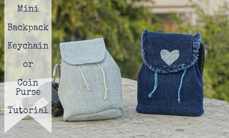 DIY Mini Backpack Coin Purse – diy pouch and bag with sewingtimes